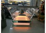 RGB LED Ice Tray with Draining Plate, Transparent Acrylic Seafood Salmon Buffet