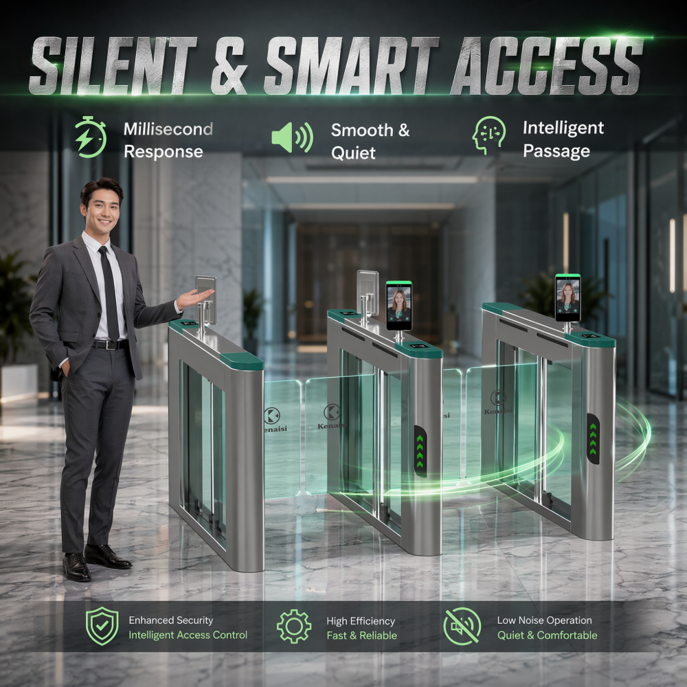 Swing Gate Turnstile For Security Entrance Management