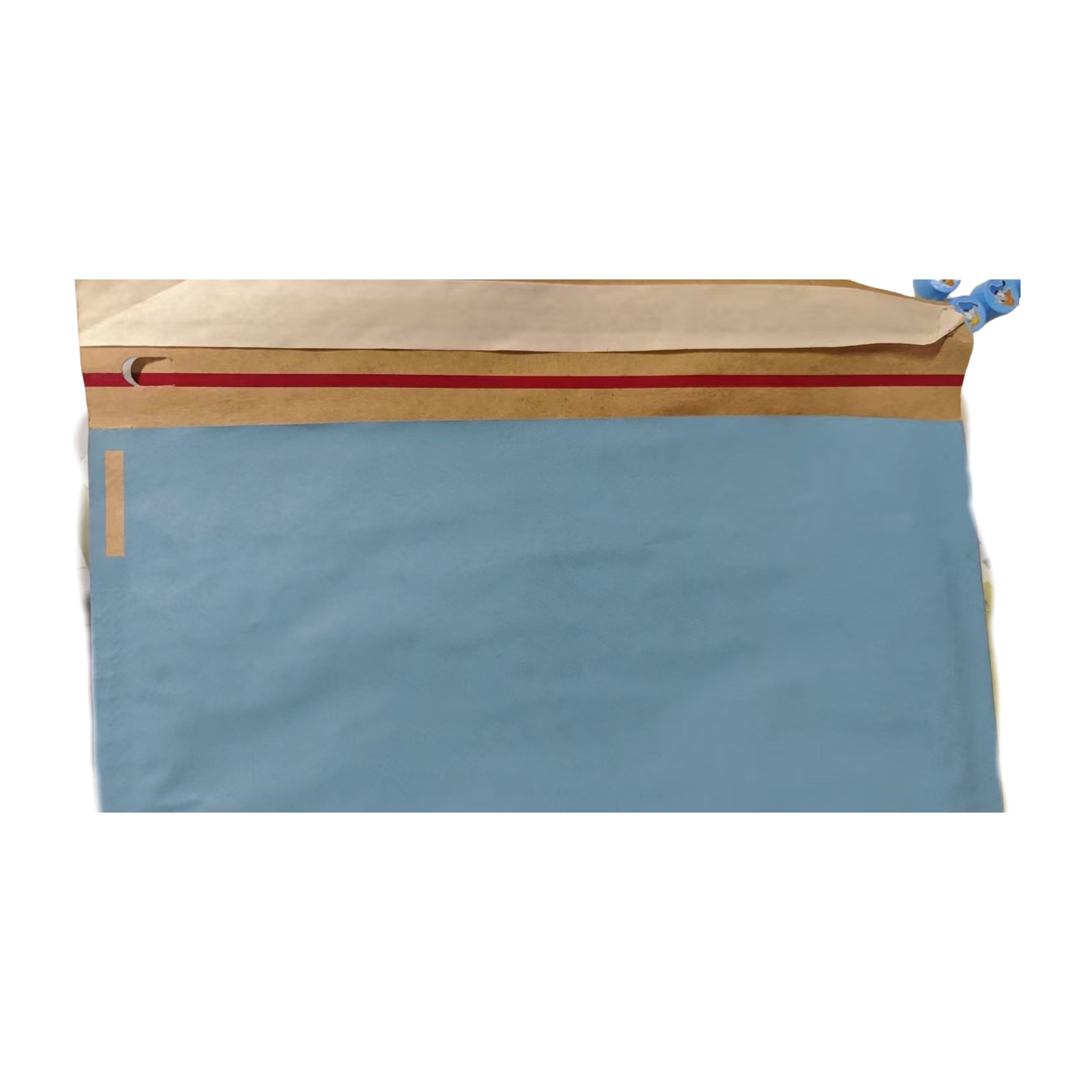Blue Honeycomb Paper Mailer with Easy-Tear Strip – Self-Seal Colored Padded Envelope