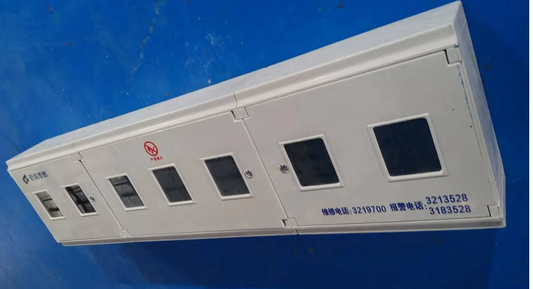 Premium 7-Unit SMC Gas Meter Box with Reliable Lock Assembly