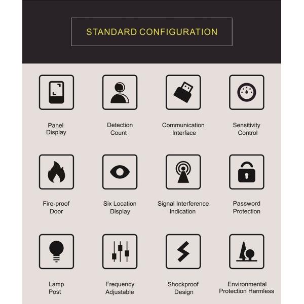 Temperature Measuring and Face Recognition Security Check Gate