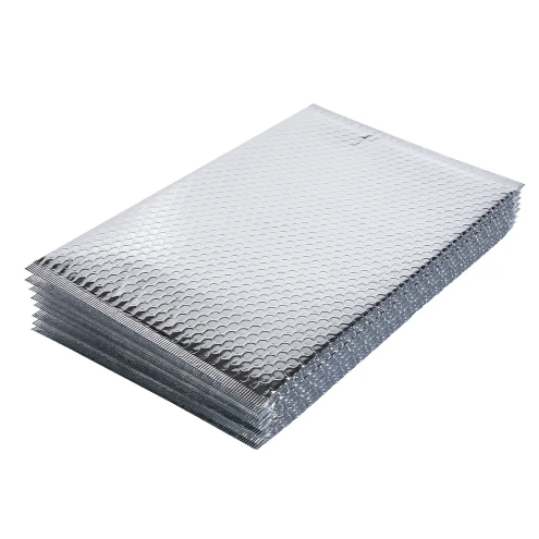 Custom Logo Metallic Mailer Shipping Envelope Padded Postal Satchels Bubble Poly Wrap Packaging Mailing Bag