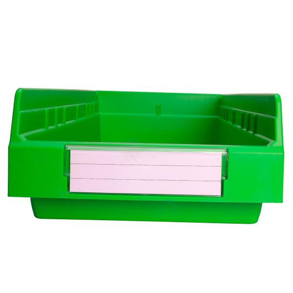 Semi-open Front Plastic Toy Storage Crate with Foldable Shelf Eco-friendly and Durable