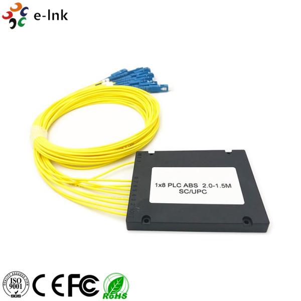 PLC Fiber Optic Switch Splice / Pigtailed ABS Module 2.0mm SC/APC Singlemode