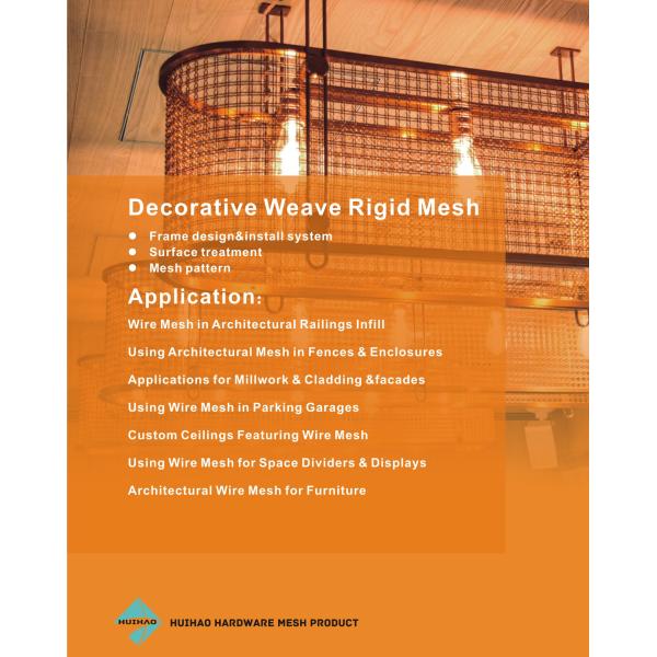 Bronze Plated Architectural Metal Mesh For Cabinetry And Cladding