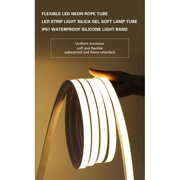 Flexible Neon LED Strip Light with Multicolor Separation Cuttable Flex Silicone Tube Silicone Sleeve Led Strip