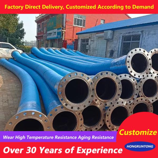 Dredging Rubber Hose in industrial application showing robust construction