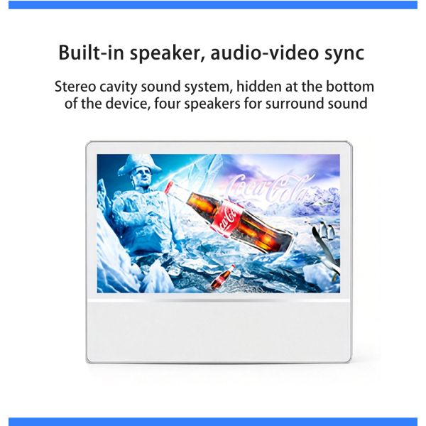10.1" Elevator Advertising Player Wall Mounted Digital Signage Android WiFi Split Screen LCD Lift Monitor OEM