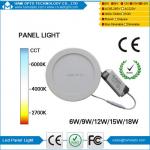 LED Recessed Lighting, Ultrathin Round LED panel Lights, 9W 700-900LM 5000k