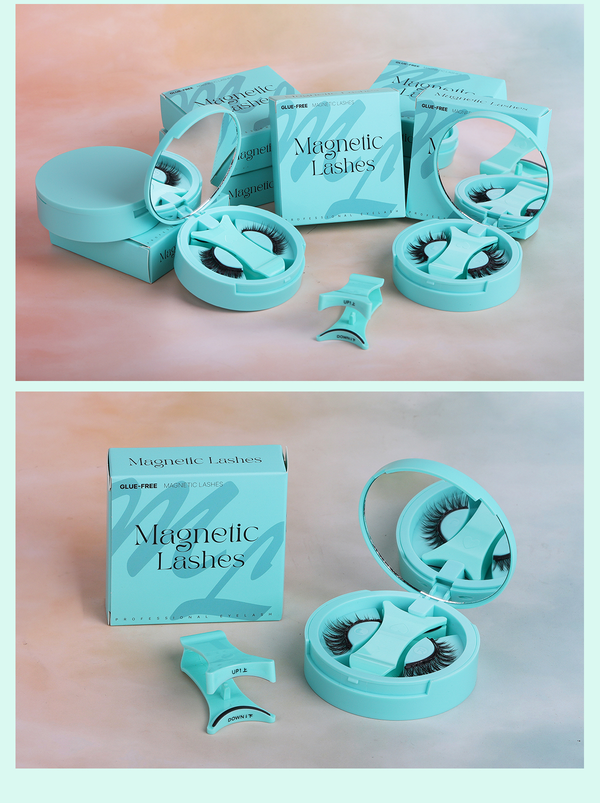 Custom 3D Magnetic Cluster Lashes Applicator Volume No Glue Needed Reusable Water Resistant