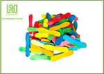 Colorful Wooden Craft Sticks Kids DIY Tools With FSC Certificated