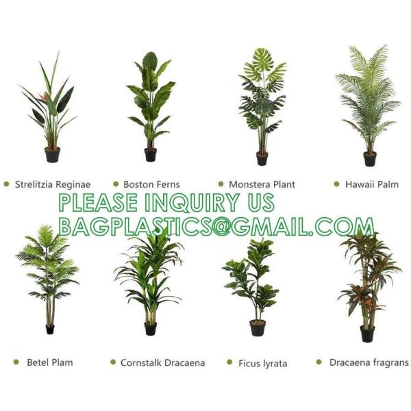 1.6m For Decoration Bonsai Artificial Fishtail Palm Plant, Artificial Tree Fake Potted Simulation Tree Nordic Style