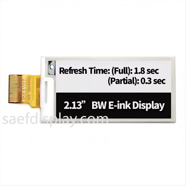 2.13" E Ink Display Module - 122×250 SPI, Ultra-Low Power, ESL Industrial-Grade e-Paper | Factory Direct