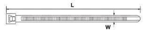 Black Electrical Cable Ties , Colored Cable Ties Strong Supporting Capacity