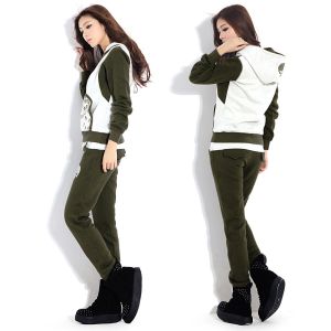Buy cheap Army Green , Women / Ladies Hooded Sweatshirts Cotton product