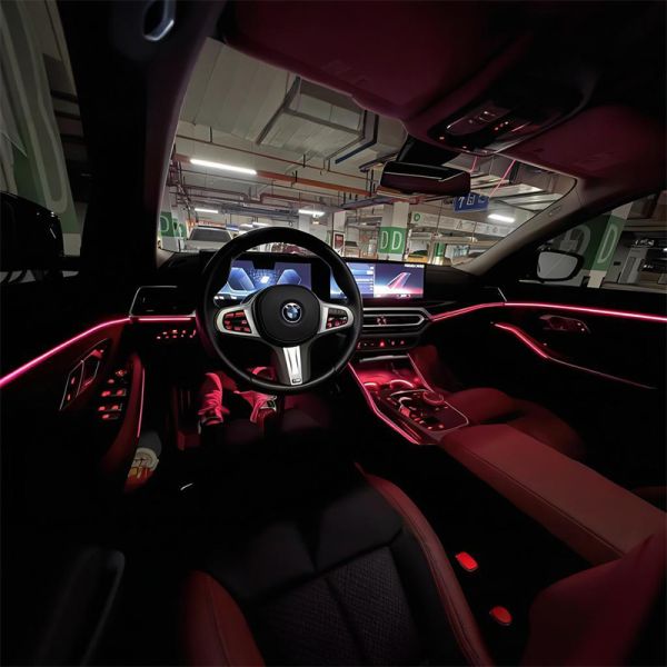 BMW Vehicle Specific Ambient LED Interior Light Kit with Plug and Play Installation and Multi-Color Customizable OEM Integration