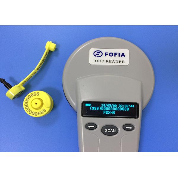 RFID Animal Electronic Ear Tags For Livestock Identification , 134.2khz Frequency