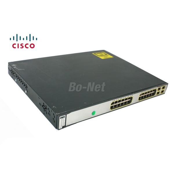 Managed Network Second Hand Cisco Switch WS-C3750G-24PS-S 24 Port 10/100/1000M C3750G Series