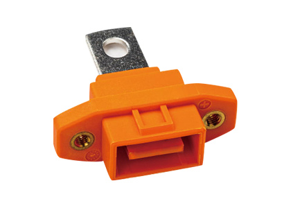 Single Pin Flat Plug Right Angle Touch Proof Connector for EV Battery