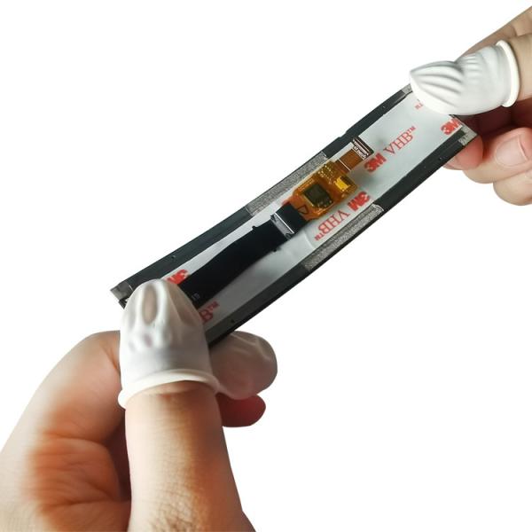 Flexible AMOLED display bending demonstration