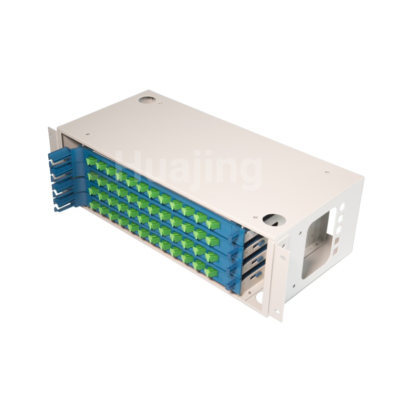 12 Cores Fiber Optic ODF Distribution Frame With Cable Fixation Protection