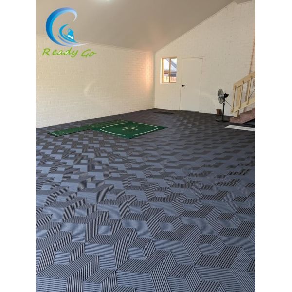 400mm * 400mm PP Garage Floor Durable Modular Interlocking Tiles