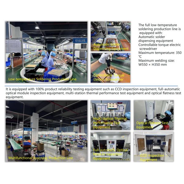 Production facility with automated manufacturing equipment