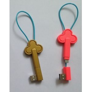 Buy cheap Archaized Key Shape Charging Data Sync Cable, USB To Micro from wholesalers