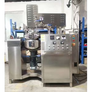 Buy cheap Lifting Type Cosmetic Vacuum Emulsifying Machine 20L With Bottom Homogenizer product