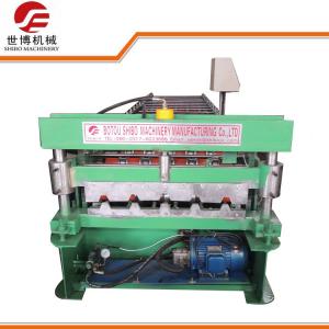 Buy cheap 686 MM Width Trapezoidal Sheet Roll Forming Machine With Hydraulic Cutting product