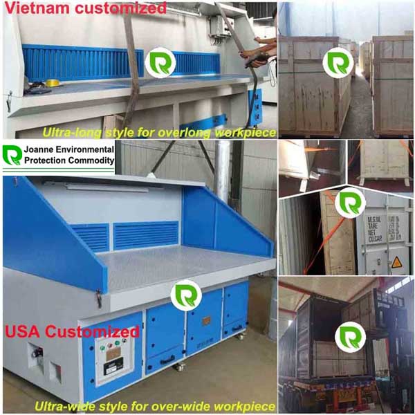 Workbench Size Customized Downdraft Table / Ultra Wide Downdraft Workbench