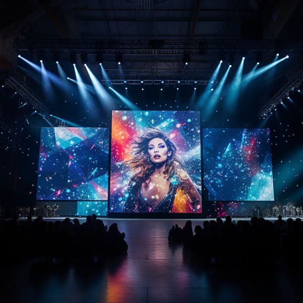 P5 Indoor LED Video Display Board Floor Standing High Contrast