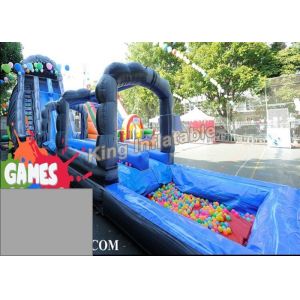 Buy cheap Blue / Green Customized Inflatable Water Slide With Constant Blowing System product