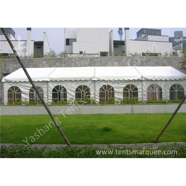 Wind Resistant Transparent Fabric clear event tent Canopy Structure