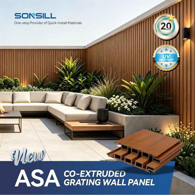 Modern ASA Outdoor Wall Panel For Exterior Building Cladding