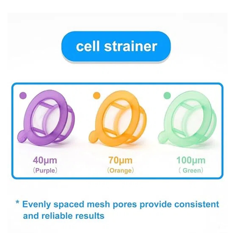Individually Sterilization Nylon Mesh Cell Screen Filter 40μm 70μm 100μm Cell Strainer for Flow Cytometry Lab Supplies