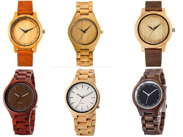2018 fashionable design maple wood band with butterfly buckle copper hands men wooden wristwatch with waterproof