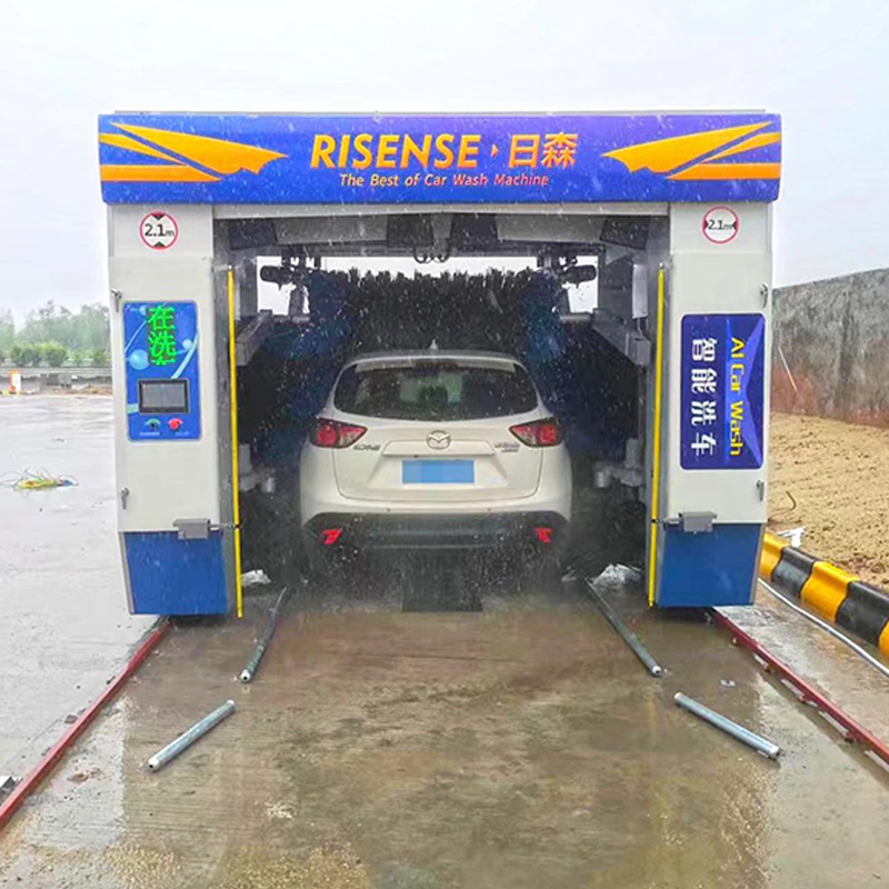 Risense 5 Brushes Full Automatic High Pressure Water Rollover Professional Automatic Car Wash Machine with air Dryer(CF-360)