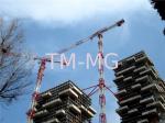 60M 12TON FLAT TOP Luffing Construction Tower Crane With Electrical Control