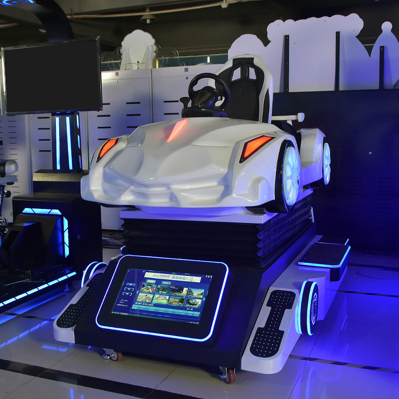 220V Virtual Reality Race Car Simulator 1 Seat 2500W With Deepoon Glasses