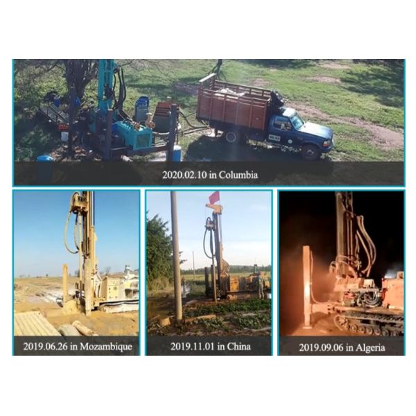 High Efficiency 180m Depth 55kw Small Borewell Drilling Machine
