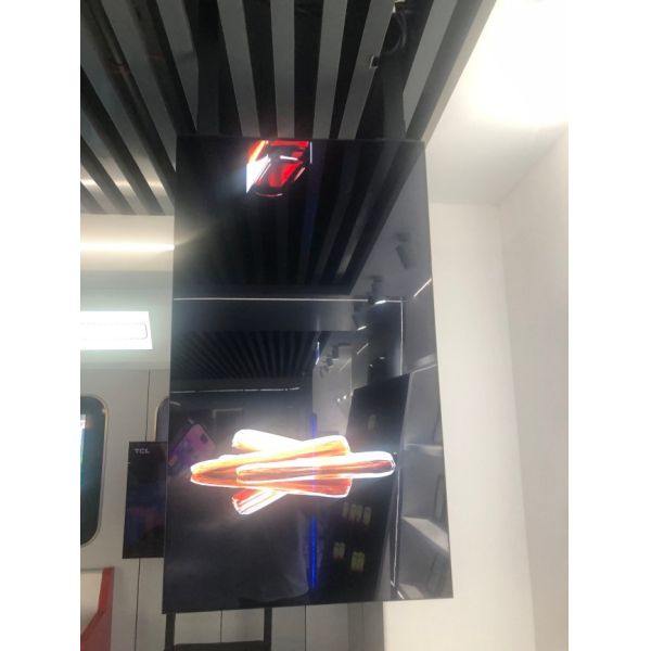 55 Inch Flexible Double-Sided Hanging Transparent OLED Display For Advanced Indoor Visual Experience