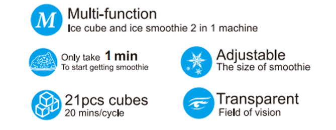 Multi Function Ice Cube and Ice Smooth Machine - Technical Specifications