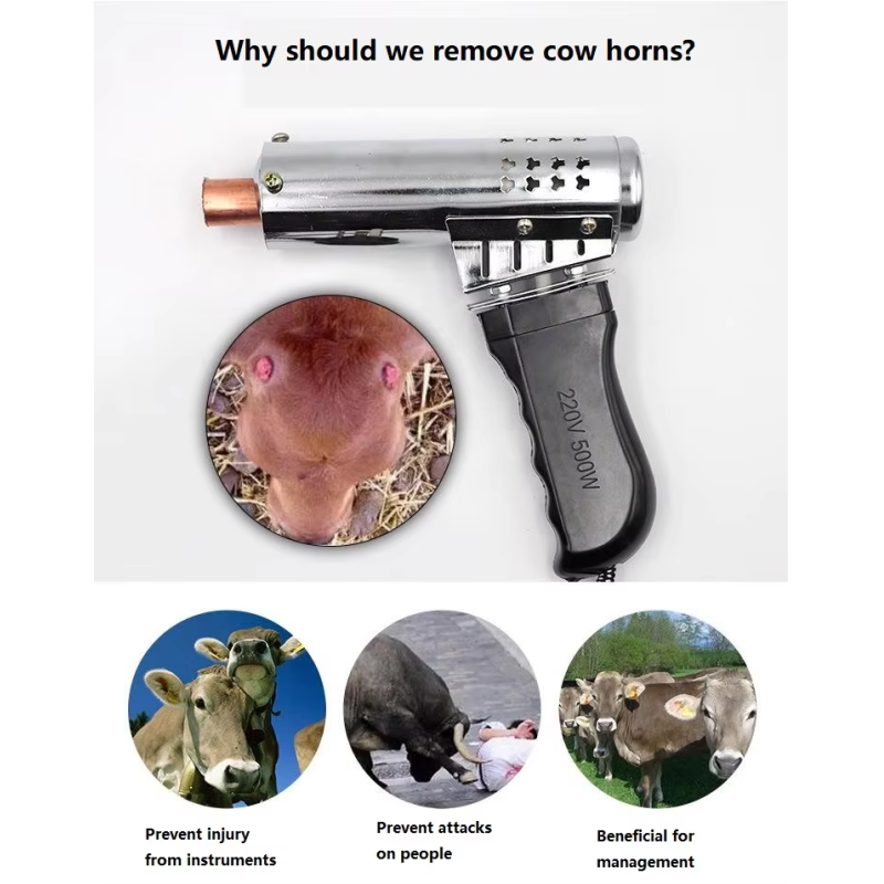 Electric Dehorner with Rapid Heating High-Purity Copper Heating Head and Ergonomic Anti-slip Handle for Livestock Horn Removal