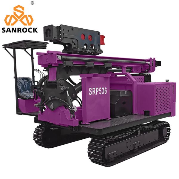 Portable Pile Driver Hydraulic Vibration Piling Machine Solar Screw Pile Driver Machinery