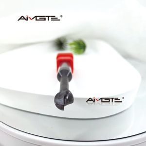 Buy cheap 2 Flute Solid Carbide Ball Nose End Mill HRC55 Coated for Steel Lollipop Cutter from wholesalers