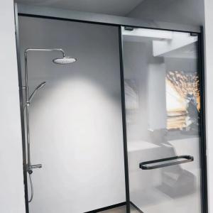 Buy cheap 304 SUS Polished Frame Frameless Double Sliding Shower Doors 60 X 72 product