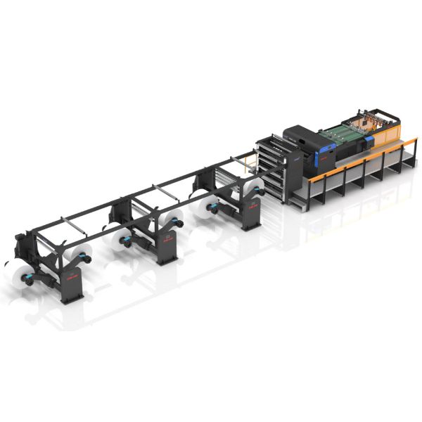 CHM Automatic Kraft Paper Sheeting Machine in operation