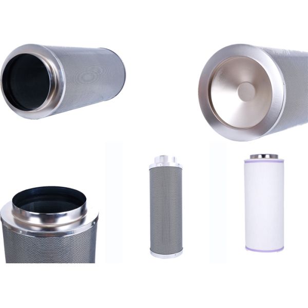 12" 14'' Bed Depth 50mm Carbon Filter Hydroponics , Activated Hydroponic Air Filter