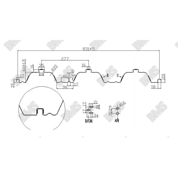 32 Station Thickness 1.4 1.5mm Floor Deck Roll Forming Machine